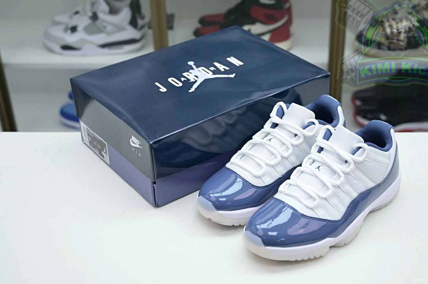 1st Kicks Low“Diffused Blue” 1869 Jordan Comfortable 11 Kimikick Jordan Air 1120
